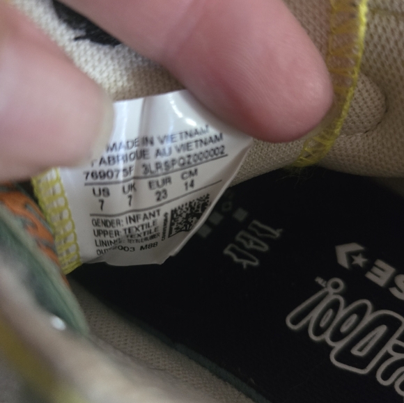 Toddler sz 7 scooby doo Converse sneakers the mystery machine - Picture 7 of 8